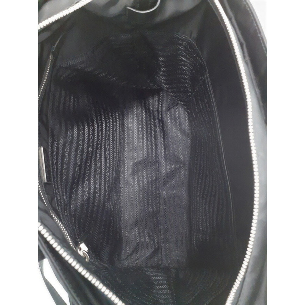 Prada Nylon Leather 2way Shoulder Bag Black - Picture 3 of 9